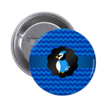 Chevrons de fantaisie de bleu de geai bleu badges