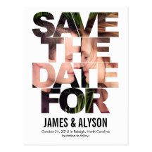 Chic-Blicks-Save the Date Karte Postkarte