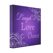 Chic-lila Lachen, Liebe, Tanz-Leinwand-Druck Leinwand Druck