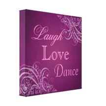 Chic-Rosa-Lachen, Liebe, Tanz-Leinwand-Druck Leinwand Drucke