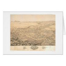 Chico, panoramische Karte 1871 (0272A) CA