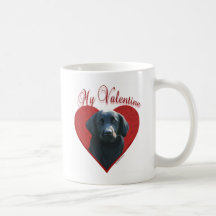 Chien d'arrêt Plat-Enduit mon Valentine Mugs