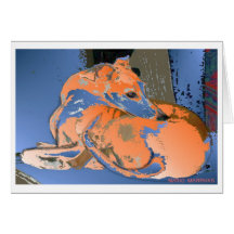 Chien de whippet (Maddie) - carte