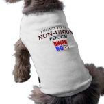 Chien non syndiqué fier tee-shirts pour animaux domestiques