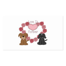 Chiens d'amour pour toujours carte de visite