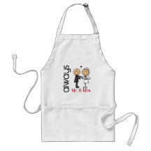 Chiffre M. et Mme Always de bâton de couples de ma Tablier