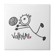 Chiffre masculin de base volleyball de bâton carreau en céramique