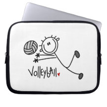 Chiffre masculin de base volleyball de bâton trousses ordinateur
