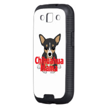 Chihuahua Mama Black Tan Samsung Galaxy S3 Cases