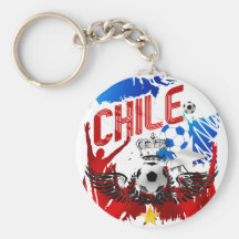 Chile-La Roja Grungekunstfußball futbol Geschenke Schlüsselanhänger