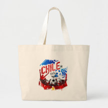 Chile-La Roja Grungekunstfußball futbol Geschenke Taschen