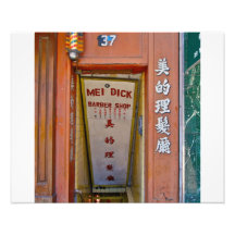 Chinatown, salon de coiffure de NYC- Photo Sur Toile