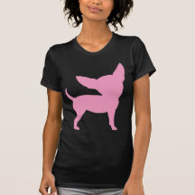 Chiwawa drôle rose t-shirts
