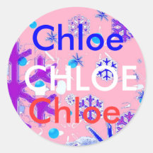 Chloe Namensaufkleber