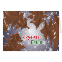 Chocolat d'en de Joyeuse Fêtes ! Cartes De Vœux