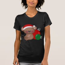 Christmas_Bear with ornaments Tshirts
