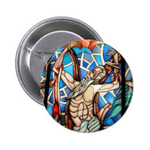 Christus auf dem Kreuz Button