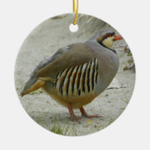 Chukar Rebhuhn Weihnachtsornament