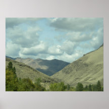 Ciel bleu du Montana Affiche