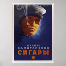 Cigares soviétiques de l'URSS annonçant 1939 Affiches