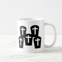 Cimetière - tombe tasse à café