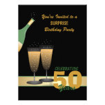cinquantième Invitation de fête d'anniversaire