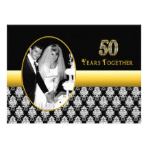 cinquantième Invitations d'anniversaire de mariage