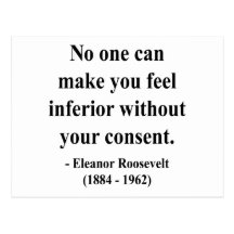 Citation 1a d'Eleanor Roosevelt Carte Postale
