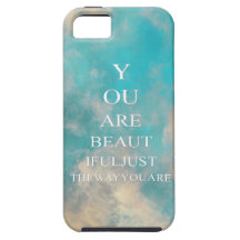 Citation turquoise d'amour de ciel bleu coque Case-Mate iPhone 5