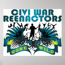 Civi Krieg Reenactors wild gegangen Posterdrucke