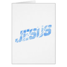 Clair de bleu de cassé de Jésus Cartes De Vœux
