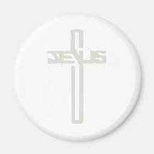 Clair de gris de croix d'en de Jésus Magnets