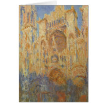 Claude Monet - Rouen-Kathedrale Grußkarte