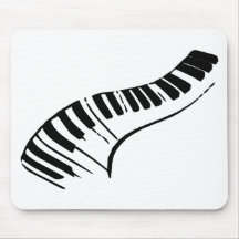 Clés de piano tapis de souris