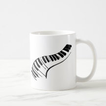 Clés de piano tasse
