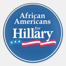 Clinton-Afroamerikaner-Aufkleber