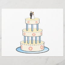 Clipart (images graphiques) de gâteau de mariage prospectus