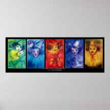 CLOWNS-SAMMLUNG/venezianischer Masquearde Ball Posterdrucke
