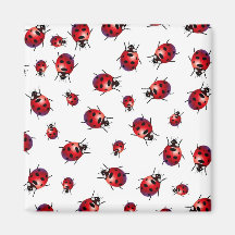 coccinelles magnets pour réfrigérateur