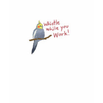 Cockatiel: Pfeifen Sie, während Sie arbeiten!