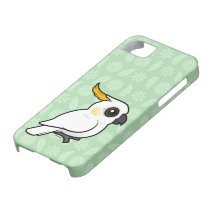 Cockatoo Gelb-mit Haube (Wappen unten) iPhone 5 Etuis