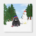 Cocker spaniel-Weihnachten Kühlschrankmagnet
