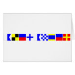 Code-Flagge Alexander Grußkarten