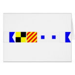 Code-Flagge Alyssa Grußkarten