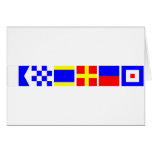 Code-Flagge Andrew Grußkarte