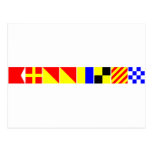 Code-Flagge Brooklyn Postkarten