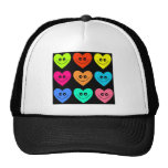 Coeur coloré casquettes de camionneur