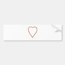 Coeur d'amour adhésifs pour voiture