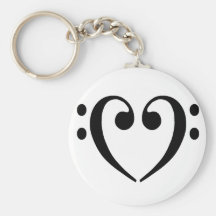 Coeur de clef basse porte-clefs