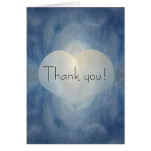 Coeur de lune bleue, Merci ! Carte